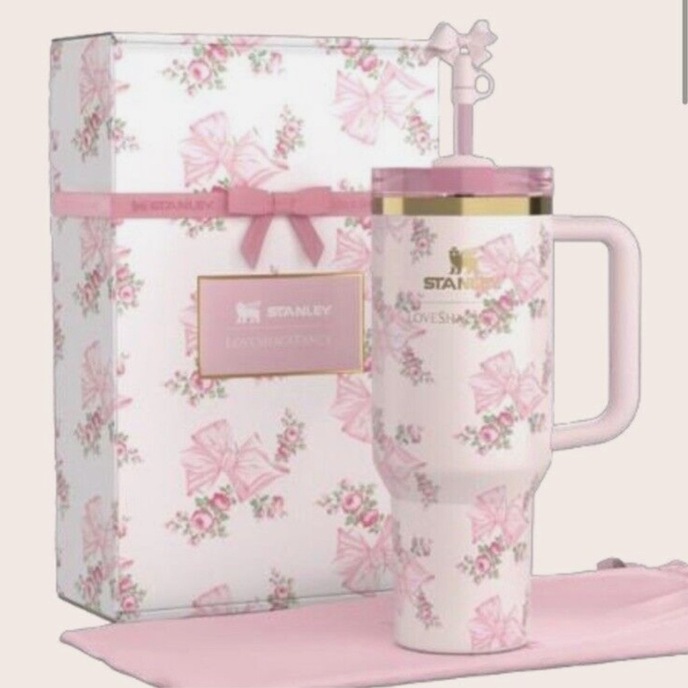 Stanley x Love Shack Fancy Ribbon Rosa Collab 40 oz - in Hand to Ship Today